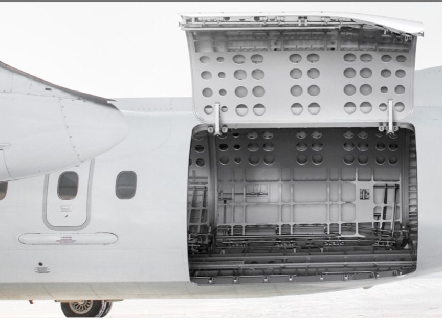 A view of what the cargo door will look like