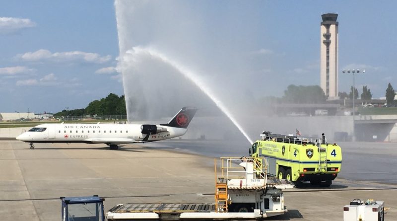 Montreal-Raleigh first flight