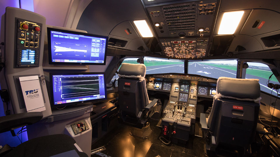  A320 simulator interior