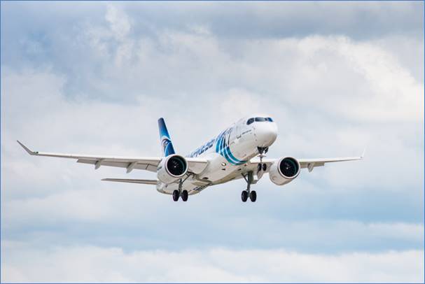 A220-300 EgyptAir first flight