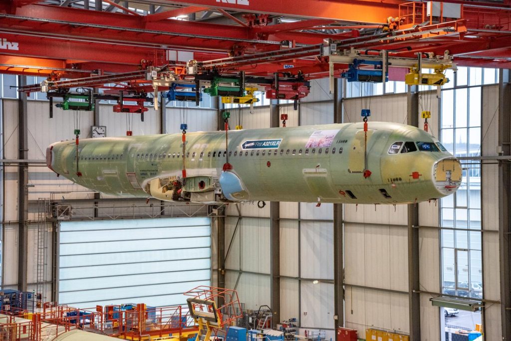 First A321XLR fuselage